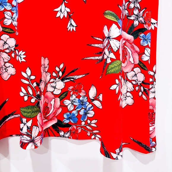 MANDEE Red floral dress - Picture 4 of 6